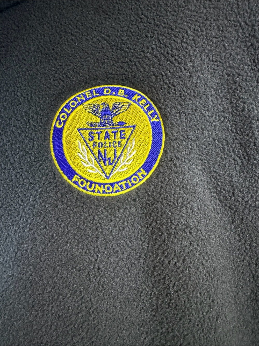 NJ State Police Col Kelly foundation Fleece Vest with Crest NEW - Picture 2 of 5